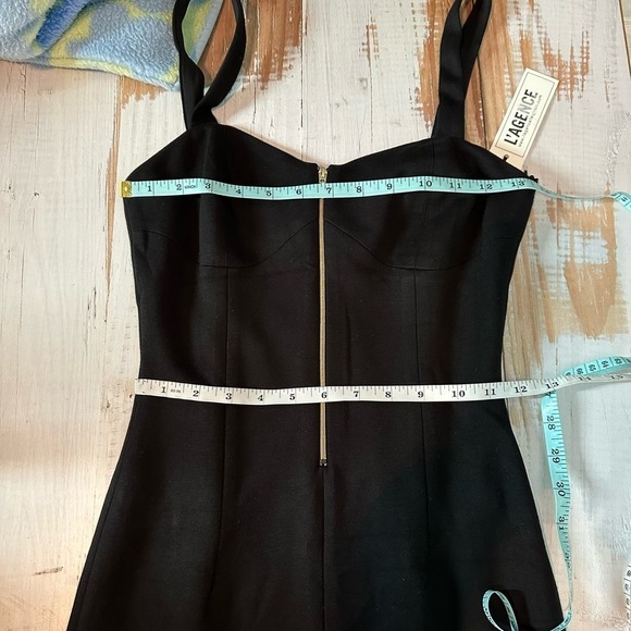 L’AGENCE Knit Ponte Little Black Dress Size US 2 Black - Picture 6 of 7